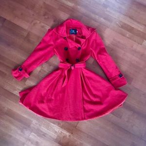 RED WINTER COAT